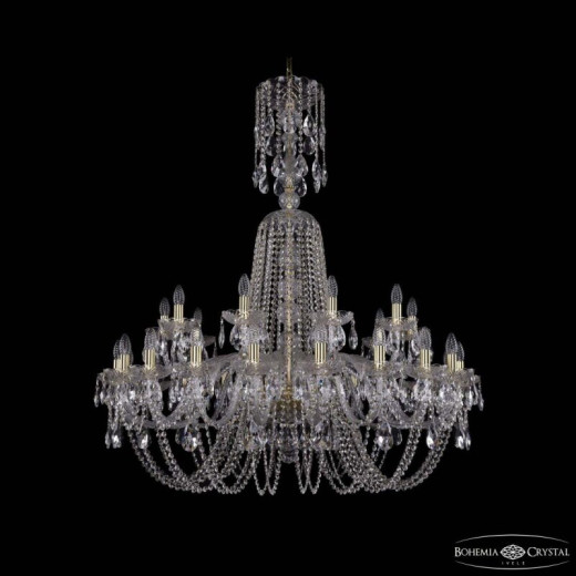 Подвесная люстра Bohemia Ivele Crystal 1402 1402/20+10/400/XL-130 G