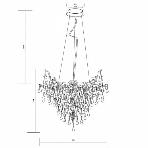 Подвесная люстра Divinare Salice 3132/16 SP-9