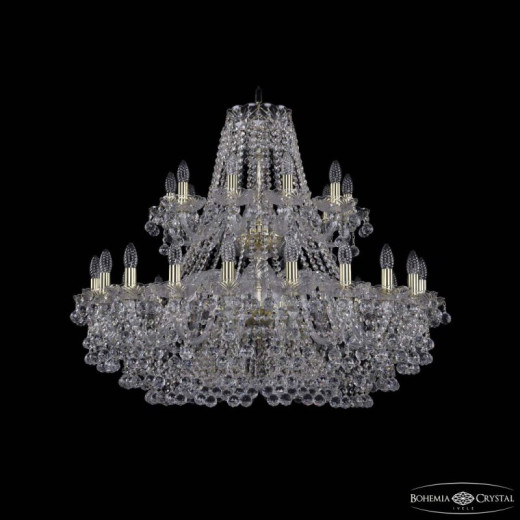 Подвесная люстра Bohemia Ivele Crystal 1409 1409/20+10/360/2d G