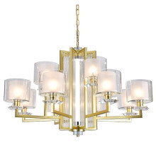 Подвесная люстра Newport ALEXANDRA 4408+4/C mat.gold