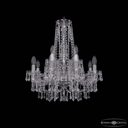 Подвесная люстра Bohemia Ivele Crystal 1403 1403/8+4/195/h-60 Ni
