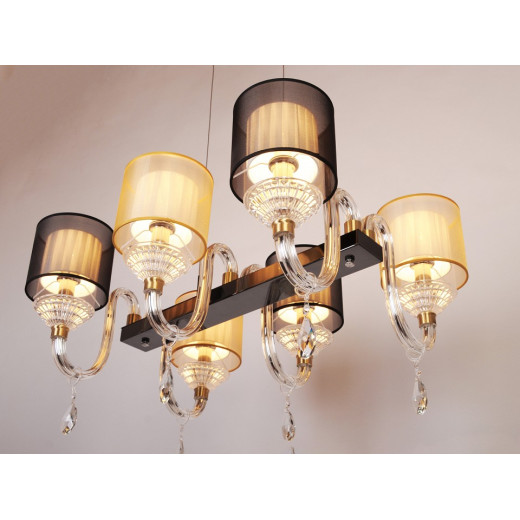 Подвесная люстра Manne L.4306 L.4306-6 SILVER GO+BL