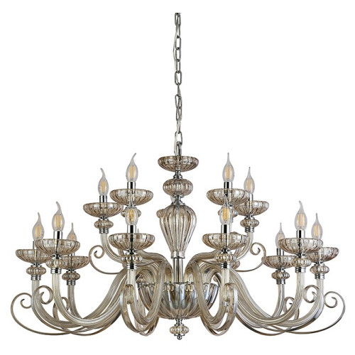 Подвесная люстра Newport ANNETTE 8620+5/C chrome cognac