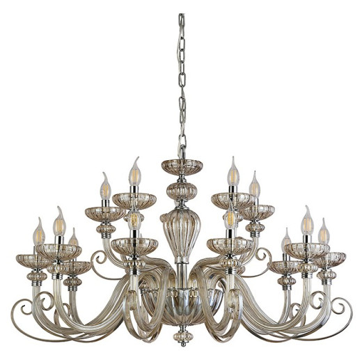 Подвесная люстра Newport ANNETTE 8620+5/C chrome cognac