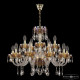 Подвесная люстра Bohemia Ivele Crystal 5417 5417/10+5/240 G Shampan/M-1H
