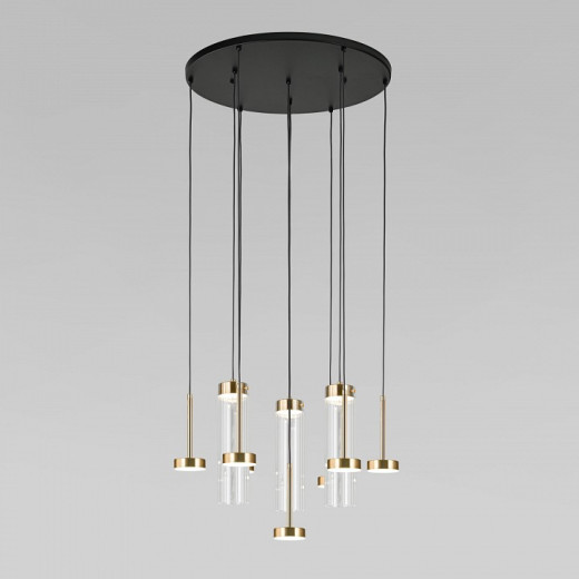 Подвесная люстра Eurosvet Quarzo 301102 LED латунь