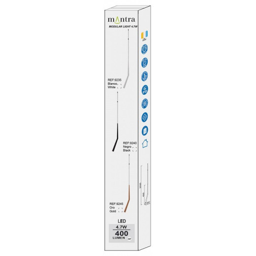 Подвесная люстра Mantra Boomerang 9372+9245 (14L)