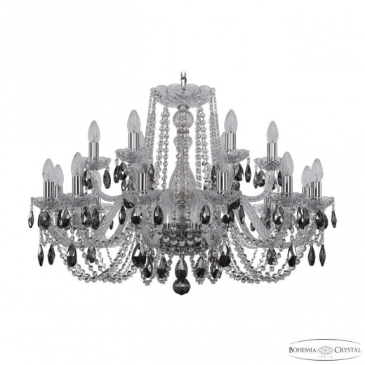 Подвесная люстра Bohemia Ivele Crystal 1402 1402/12+6/300 Ni K731