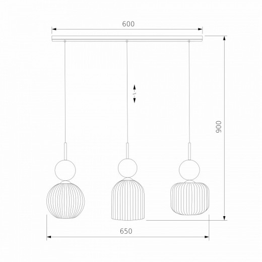 Подвесная люстра TK Lighting  11147
