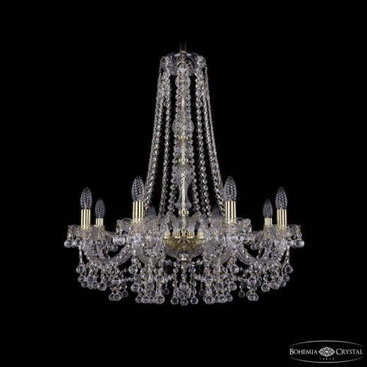 Подвесная люстра Bohemia Ivele Crystal 1409 1409/8/240/h-75 G