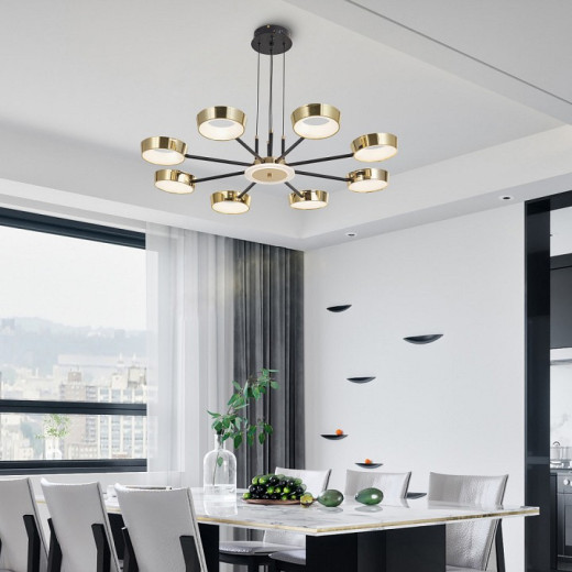 Подвесная люстра Arte Milano Ferrara-71079 271079/8 BK/GD