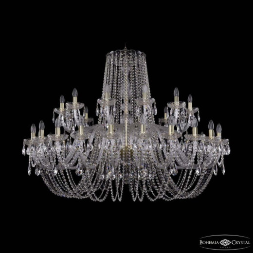 Подвесная люстра Bohemia Ivele Crystal 1402 1402/24+12/530 G