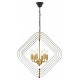 Подвесная люстра LUMINA DECO Crulia LDP 8005-6 BK+MD