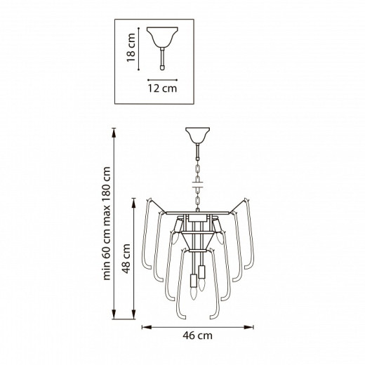 Подвесная люстра Lightstar Retro II 799082