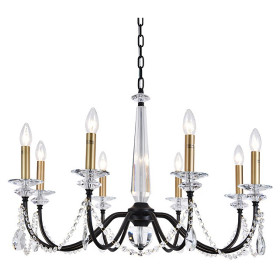 Подвесная люстра Newport АНАСТАСИЯ 3978/C black+brass