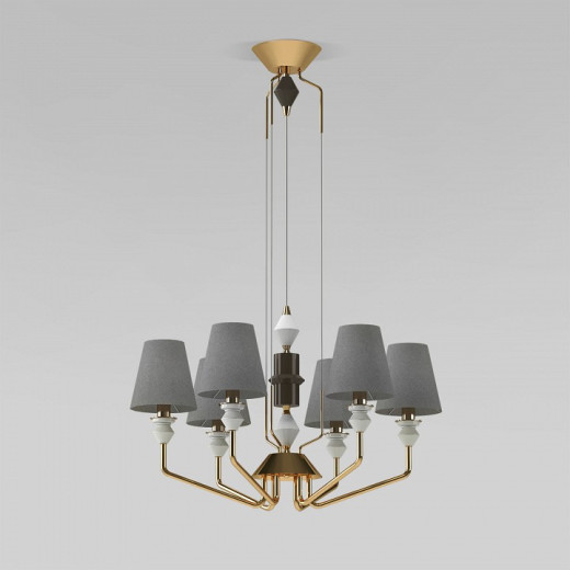 Подвесная люстра Eurosvet Olaria 101012/6 латунь Smart