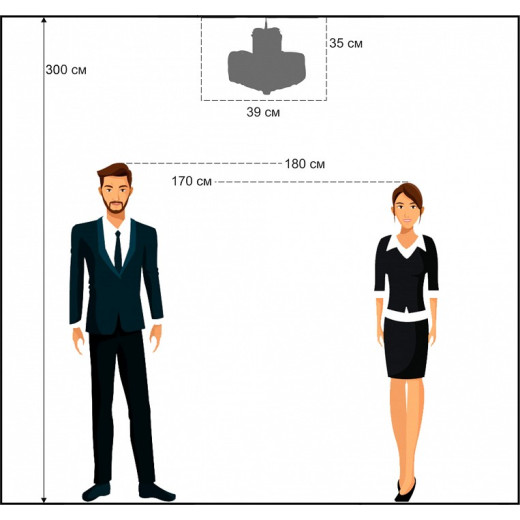 Подвесная люстра Arti Lampadari Ovada Ovada E 1.5.40.100 N