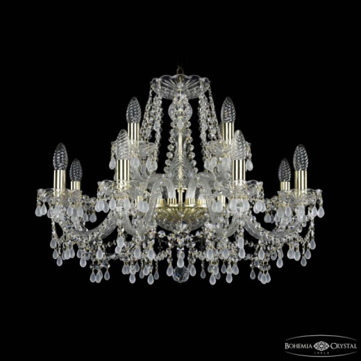 Подвесная люстра Bohemia Ivele Crystal 1410 1410/8+4/240 G V0300