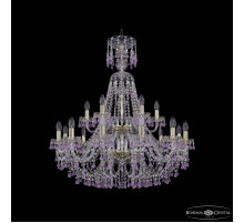 Подвесная люстра Bohemia Ivele Crystal 1410 1410/12+6/300/XL-95/2d G V7010