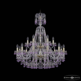 Подвесная люстра Bohemia Ivele Crystal 1410 1410/12+6/300/XL-95/2d G V7010