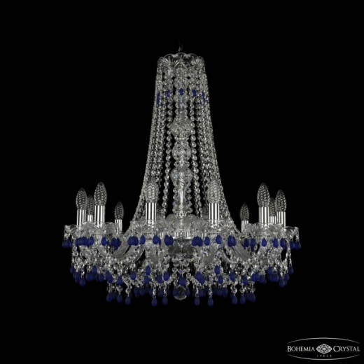 Подвесная люстра Bohemia Ivele Crystal 1410 1410/12/240/h-74 Ni V3001