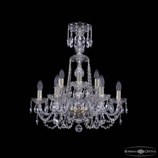 Подвесная люстра Bohemia Ivele Crystal 1402 1402/6+3/195/XL-64 G