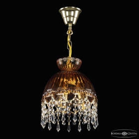 Подвесная люстра Bohemia Ivele Crystal 5478 5478/22 G Amber/M-1G Drops