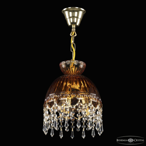 Подвесная люстра Bohemia Ivele Crystal 5478 5478/22 G Amber/M-1G Drops