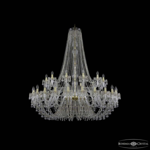 Подвесная люстра Bohemia Ivele Crystal 1410 1410/24+12/530/h-156 G V0300