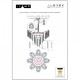 Подвесная люстра iLamp Rockfeller 8095-800 SGD+WH