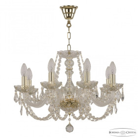 Подвесная люстра Bohemia Ivele Crystal 101 101/8/195 G Leafs