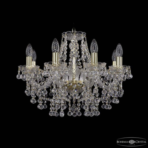 Подвесная люстра Bohemia Ivele Crystal 1409 1409/8/195 G