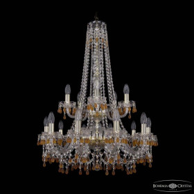 Подвесная люстра Bohemia Ivele Crystal 1410 1410/10+5/240/h-91/2d G V1003