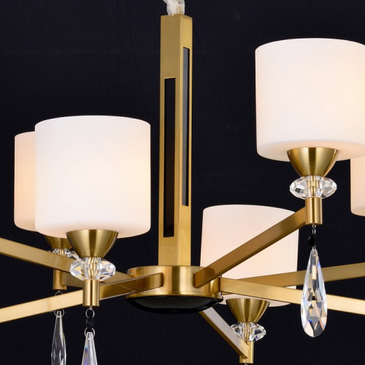 Подвесная люстра ILLUMICO IL5182 IL5182-8PLS-29 BRASS KELTIC