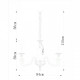 Подвесная люстра Divinare Laura 5123/01 LM-8