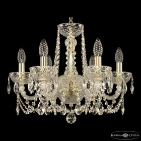 Подвесная люстра Bohemia Ivele Crystal 5402 5402/6/165 G Clear/M-1F