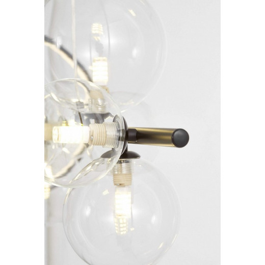 Подвесная люстра LUMINA DECO MERIDO LDP 7033-7 BK+CL