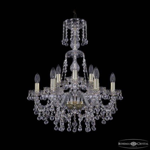 Подвесная люстра Bohemia Ivele Crystal 1409 1409/6+3/195/XL-68 G
