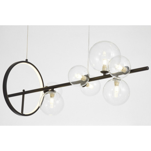 Подвесная люстра LUMINA DECO MERIDO LDP 7033-7 BK+CL