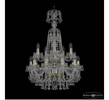 Подвесная люстра Bohemia Ivele Crystal 1409 1409/10+5/195/XL-83/2d G