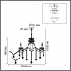 Подвесная люстра Lumion LUINA 8346/7