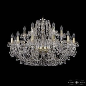 Подвесная люстра Bohemia Ivele Crystal 1409 1409/12+6/300 G