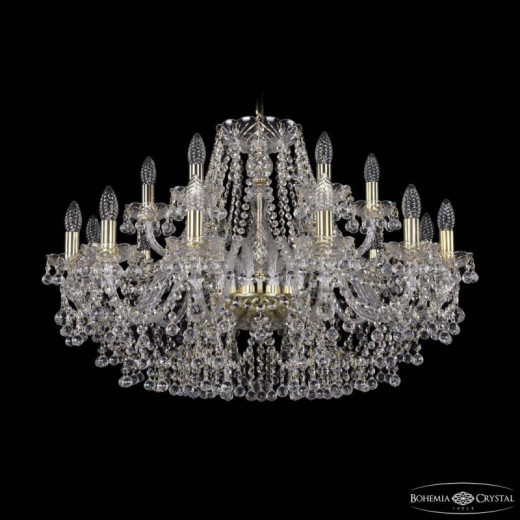 Подвесная люстра Bohemia Ivele Crystal 1409 1409/12+6/300 G