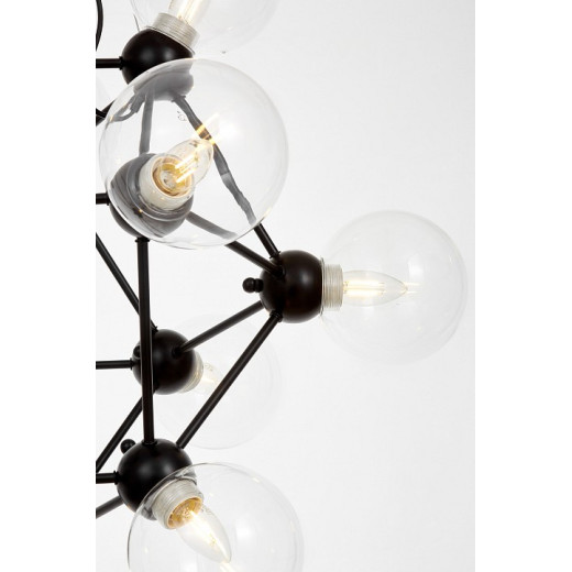 Подвесная люстра LUMINA DECO Zodiak LDP 160N-12 BK+PR