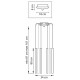 Подвесная люстра Lightstar Tubo L8T747433