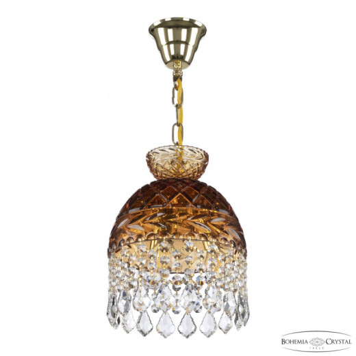 Подвесная люстра Bohemia Ivele Crystal 5478 5478/22 G Amber/M-1F Leafs