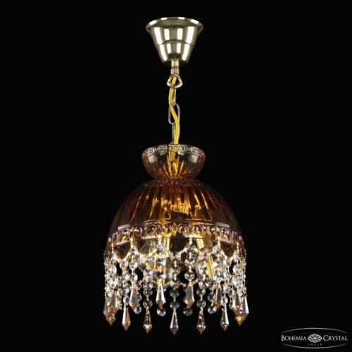Подвесная люстра Bohemia Ivele Crystal 5478 5478/22 G Amber/M-1G Drops K721