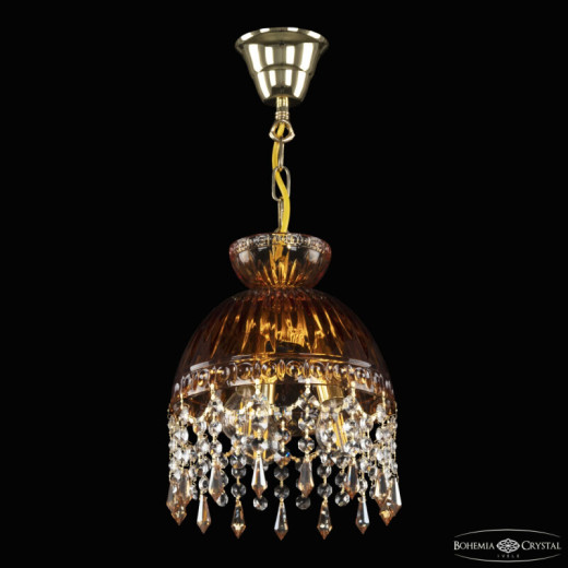 Подвесная люстра Bohemia Ivele Crystal 5478 5478/22 G Amber/M-1G Drops K721