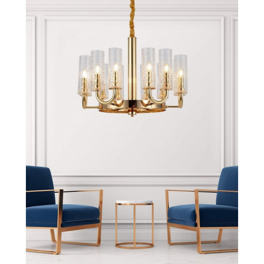 Подвесная люстра LUMINA DECO Donatti LDP 8011-12 F.GD