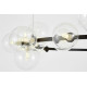 Подвесная люстра LUMINA DECO MERIDO LDP 7033-24 BK+CL